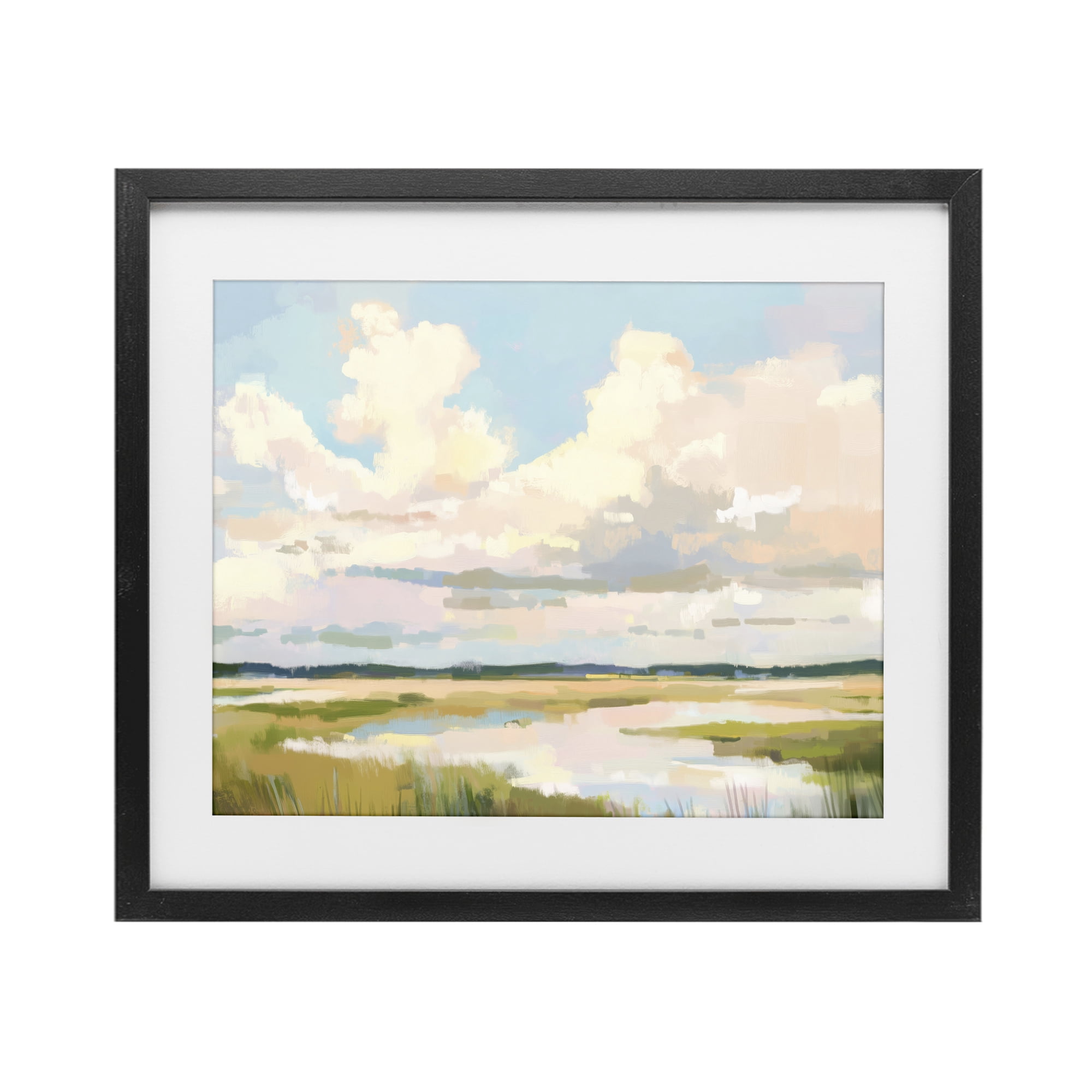 Stupell Industries Lowcountry Marsh at Dawn Black Framed Print Under Glass, design by LSR Design Studio