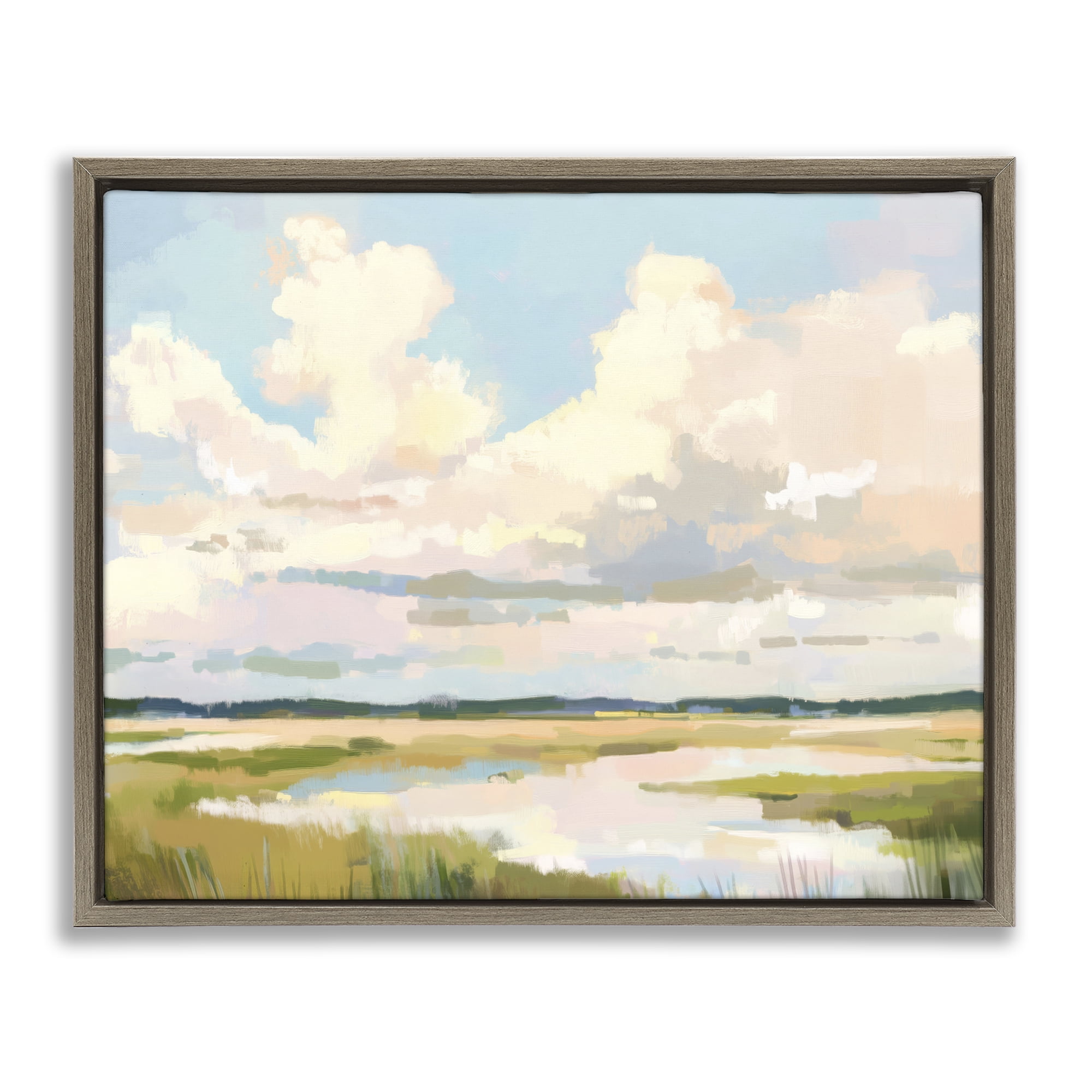 Stupell Industries Lowcountry Marsh at Dawn Brown Framed Floater Canvas Wall Art, design by LSR Design Studio