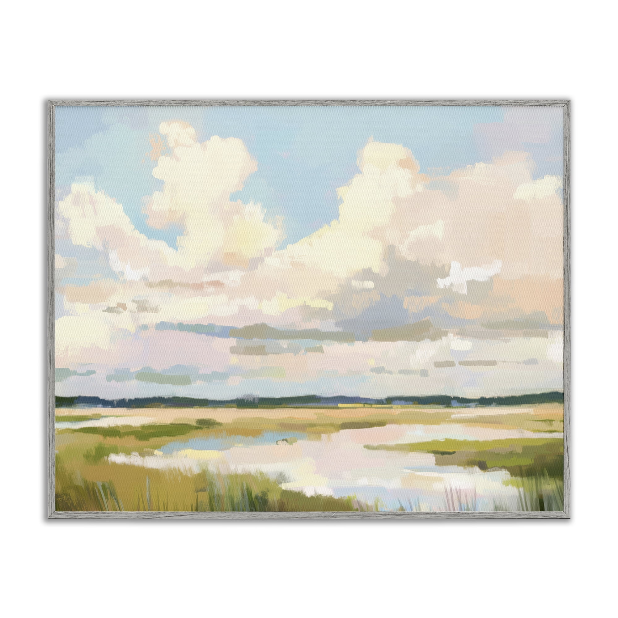 Stupell Industries Lowcountry Marsh at Dawn Gray Framed Giclee Art, design by LSR Design Studio