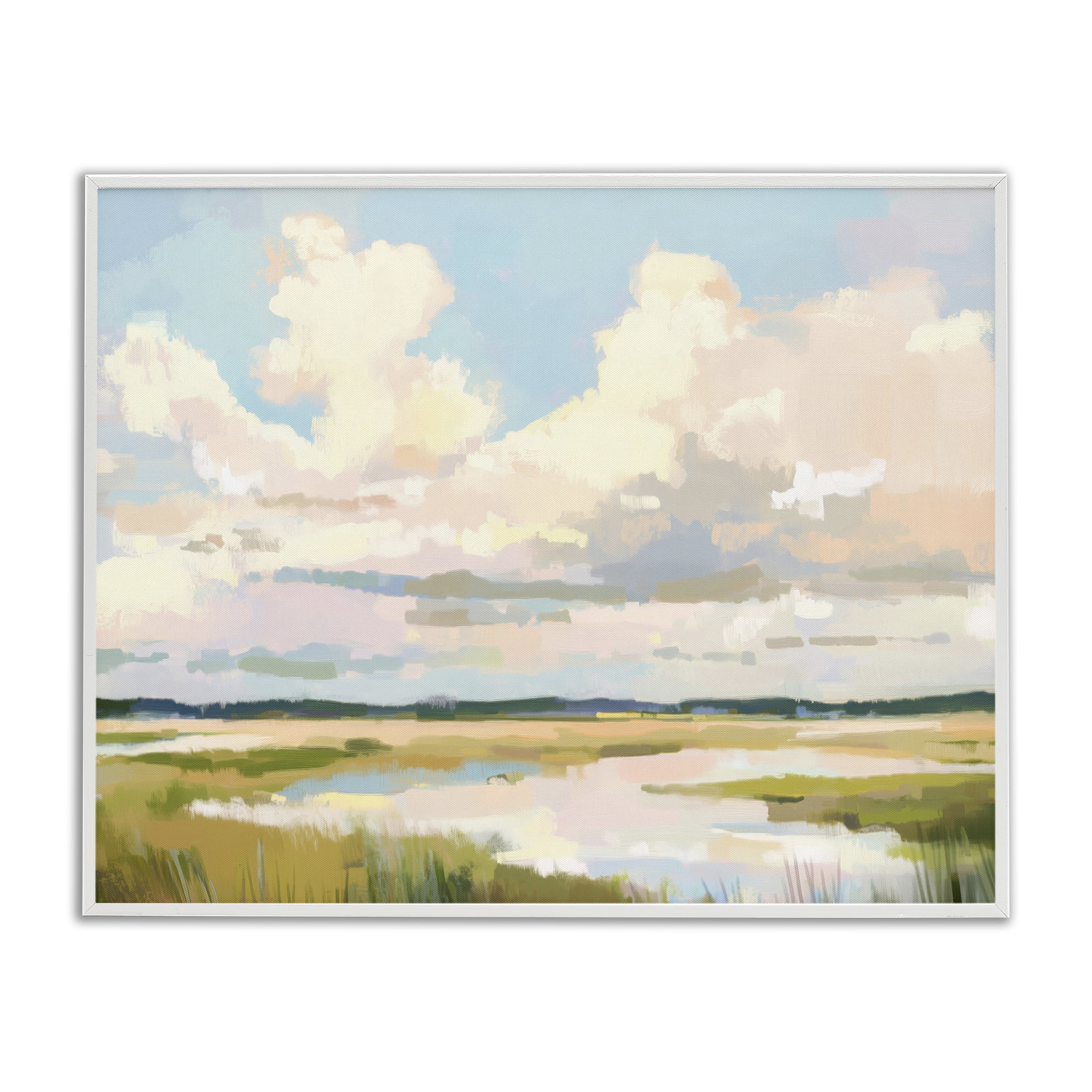 Stupell Industries Lowcountry Marsh at Dawn White Framed Giclee Art, design by LSR Design Studio