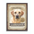 thumbnail image 1 of Stupell Industries Loyal Labrador Pet Dog Vintage Poster Design Framed Wall Art by Retrorocket Studio, 1 of 1