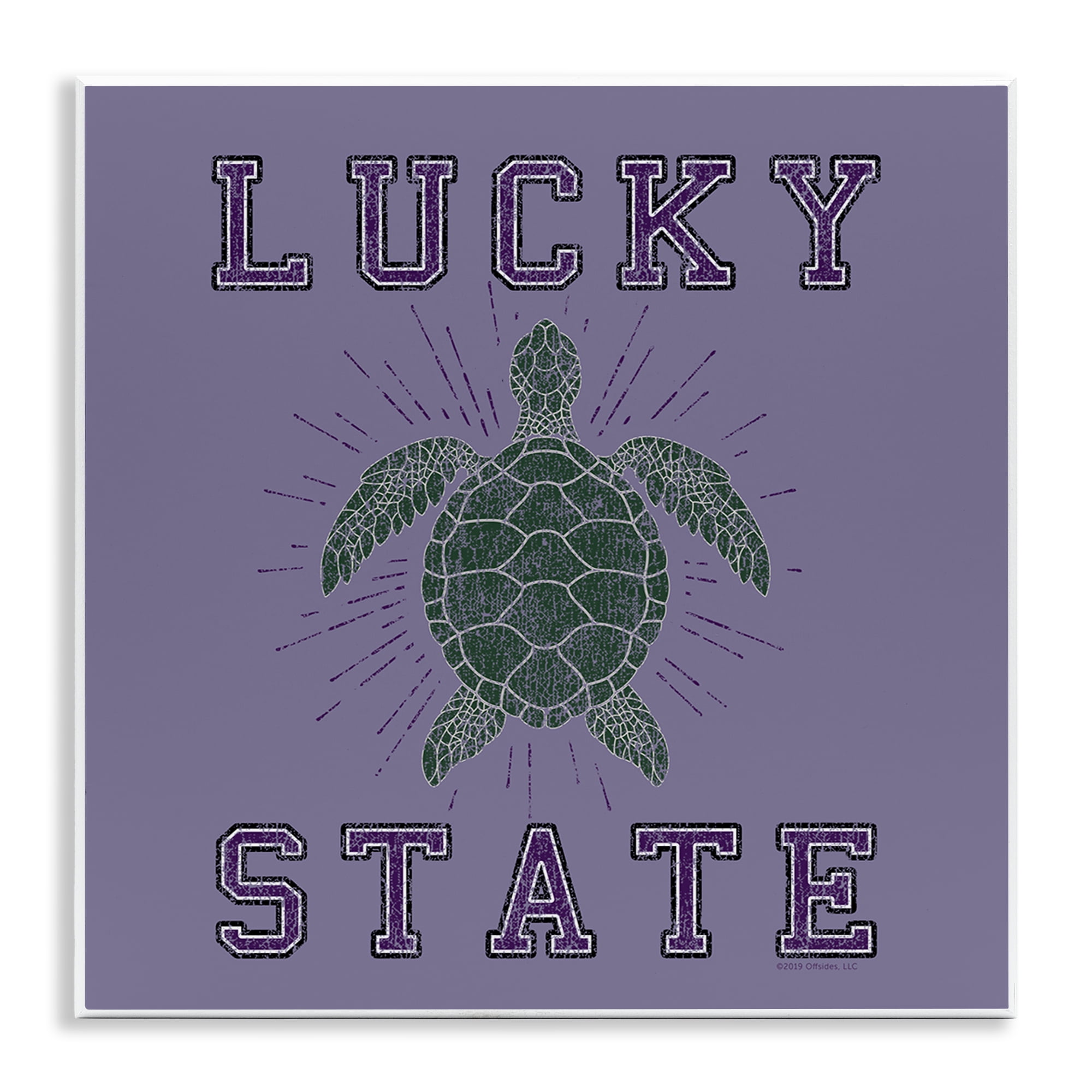 Stupell Industries Lucky Sea Turtle State Animals Painting Unframed Art Print Wall Art, 12 x 12