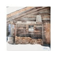 thumbnail image 1 of Stupell Industries Lumber at Winter Cabin Travel & Places Painting Gallery Wrapped Canvas Print Wall Art, 17 x 17, 1 of 8