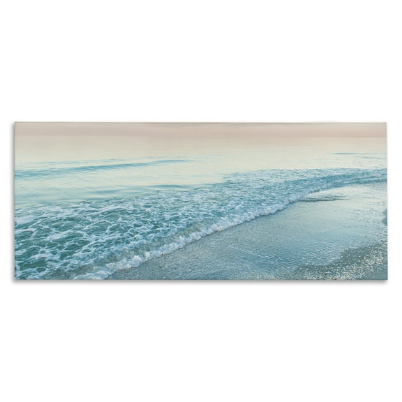 Stupell Industries Luminous Sunset over Beach Landscape & Nature Photography Wrapped Canvas Canvas Art Print Wall Art, 30 x 13