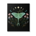 thumbnail image 1 of Stupell Industries Luna Moth with Florals Animals & Insects Painting Gallery Wrapped Canvas Art Print Wall Art, 36 x 48, 1 of 8