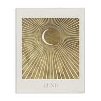 Stupell Industries Lune Boho Moon Astrology & Stars Painting Wrapped Canvas Art Print Wall Art, 16 x 20