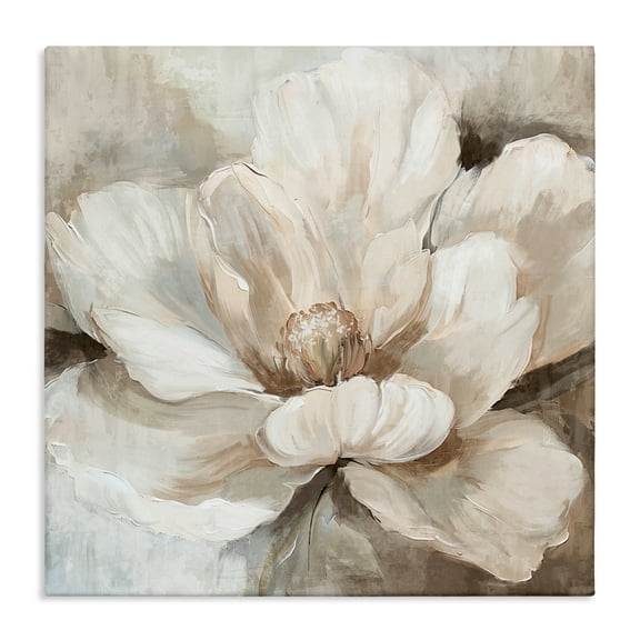 Stupell Industries Lush Bloom in White Canvas Wall Art design by Nina Blue, 17 x 17