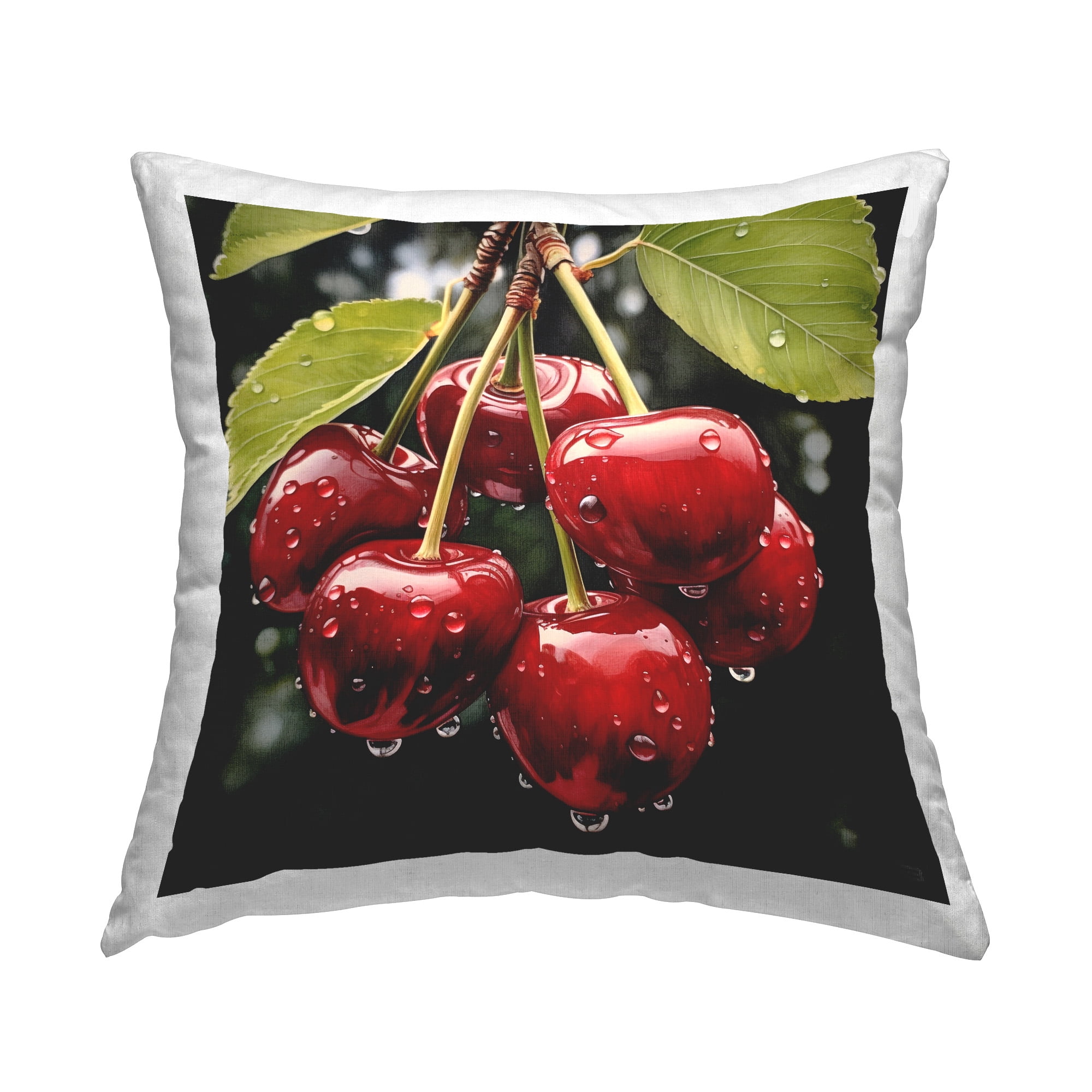 Stupell Industries Lush Blooming Cherries Decorative Printed Throw Pillow Design by RB