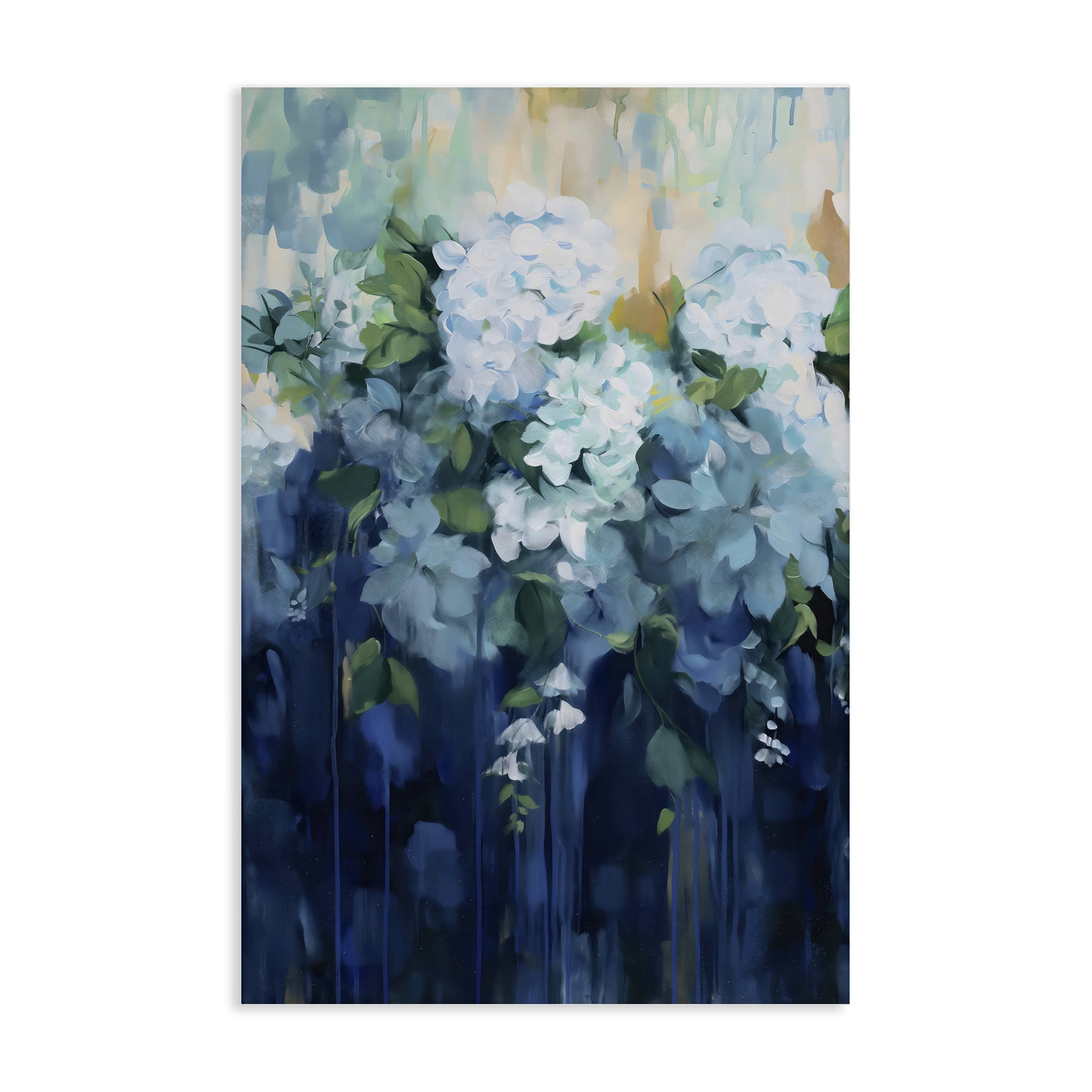 Stupell Industries Lush Blue Hydrangea Abstract Canvas Wall Art, design by Gina Kelly