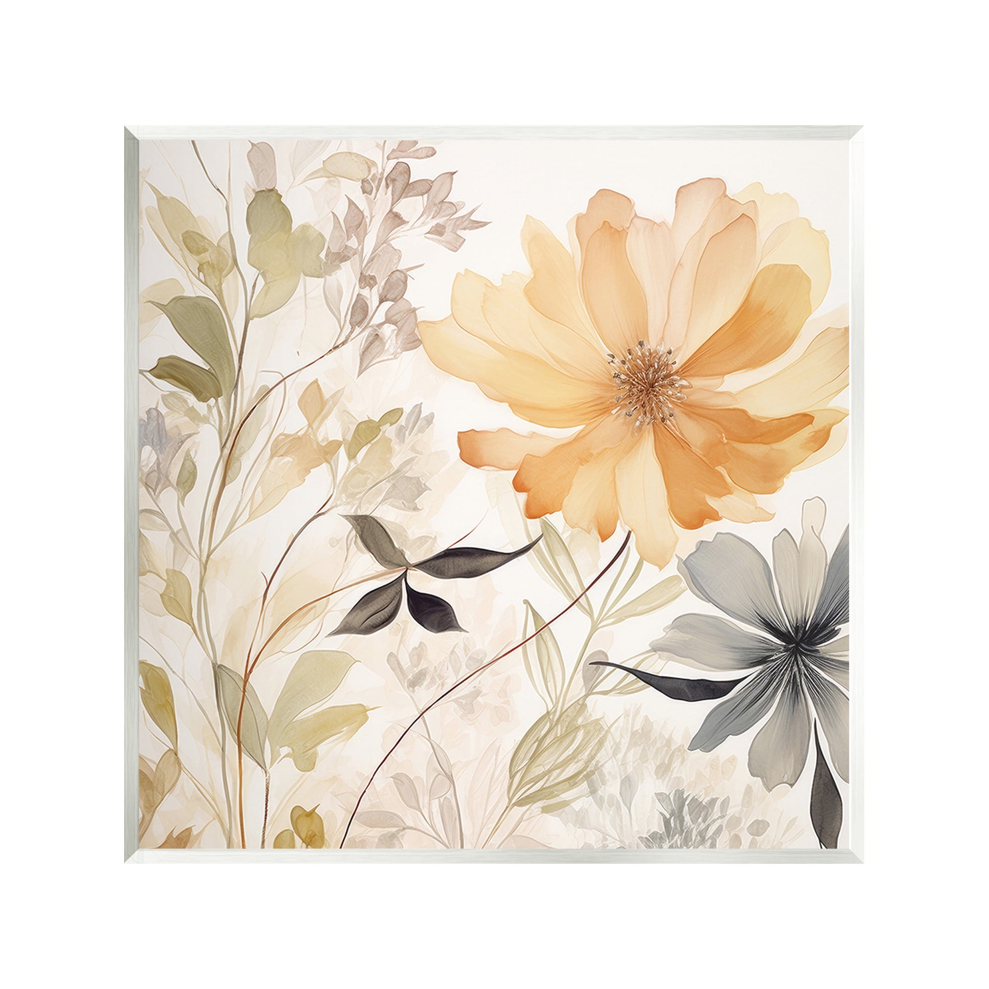 Stupell Industries Lush Botanical Serenity Botanical & Floral Painting Unframed Art Print Wall Art, 12 x 12