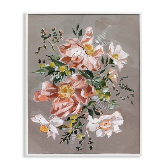Stupell Industries Lush Daisies Bouquet White Framed Giclee Art design by Annie Quigley, 20 x 16