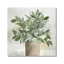 Stupell Industries Lush Green House Plant Leaves Detailed Painting Painting Gallery Wrapped Canvas Print Wall Art, Design by Kim Allen