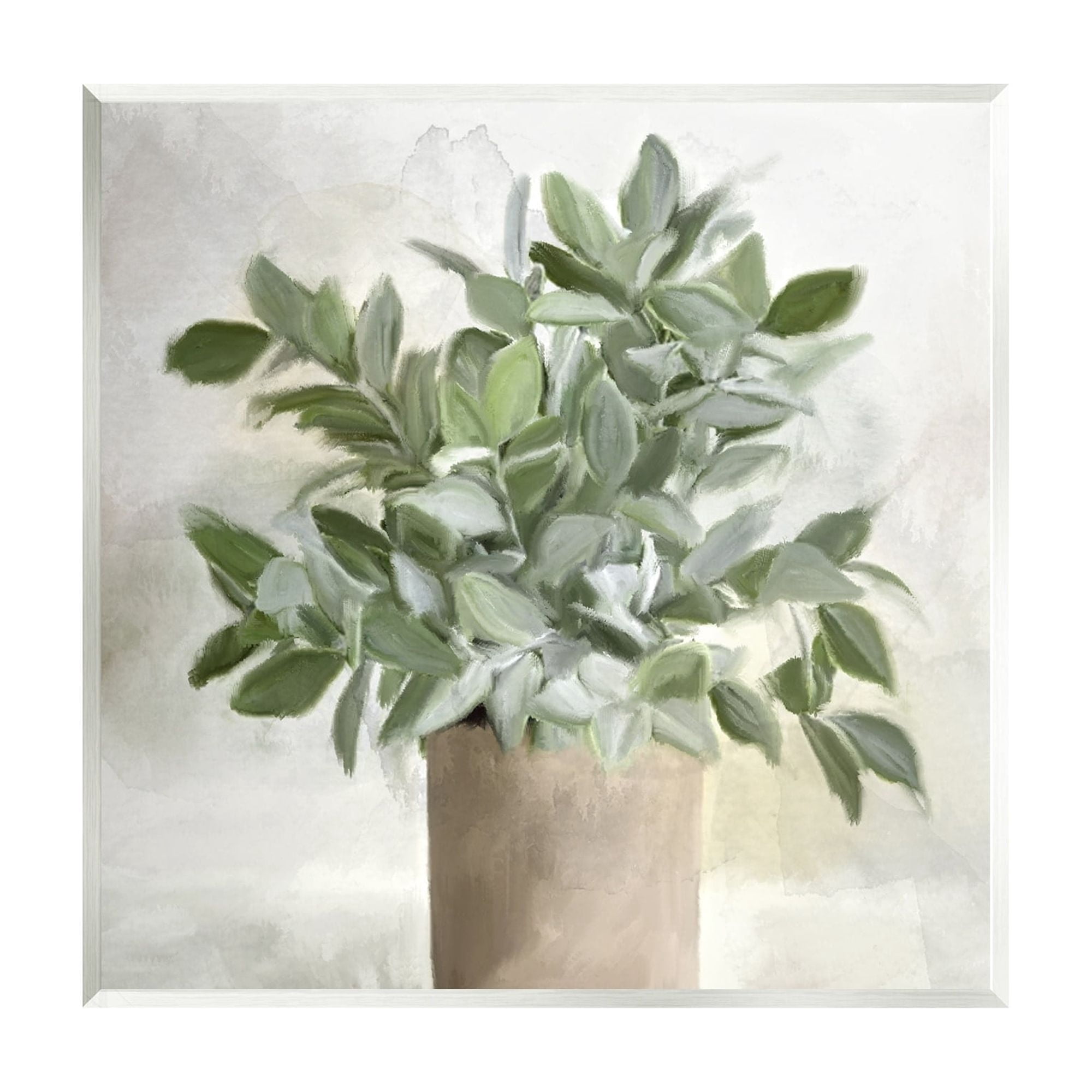 Stupell Industries Lush Green House Plant Leaves Detailed Painting Painting Unframed Art Print Wall Art, Design by Kim Allen