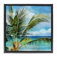 thumbnail image 1 of Stupell Industries Coastal Lush Palm Watercolor View Black Floating Frame Canvas Art, 18 x 18, by Mauro Devereaux, 1 of 8