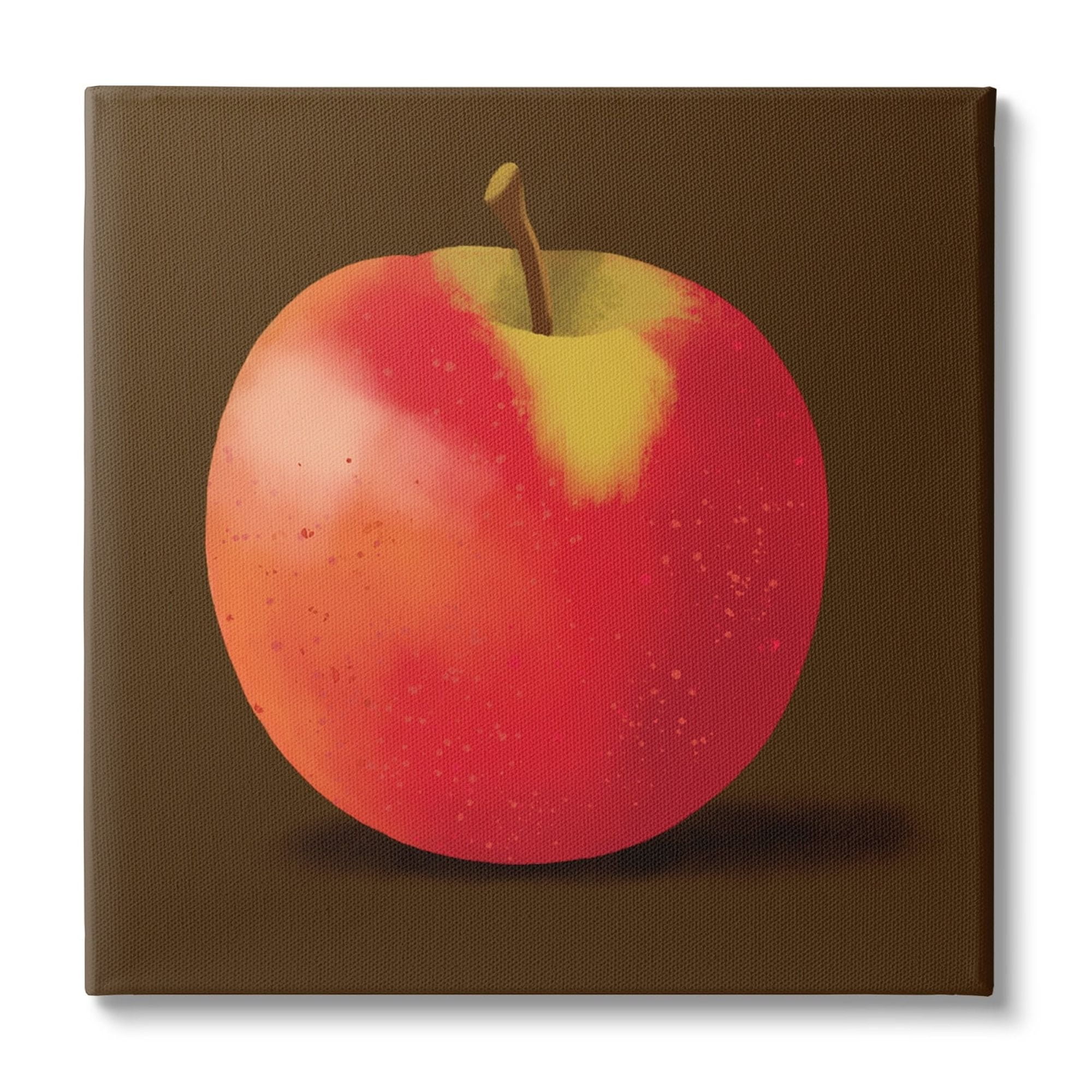Stupell Industries Lush Red Apple Detailed Portrait Design, 17 x 17, Design by Sally Springer Griffith