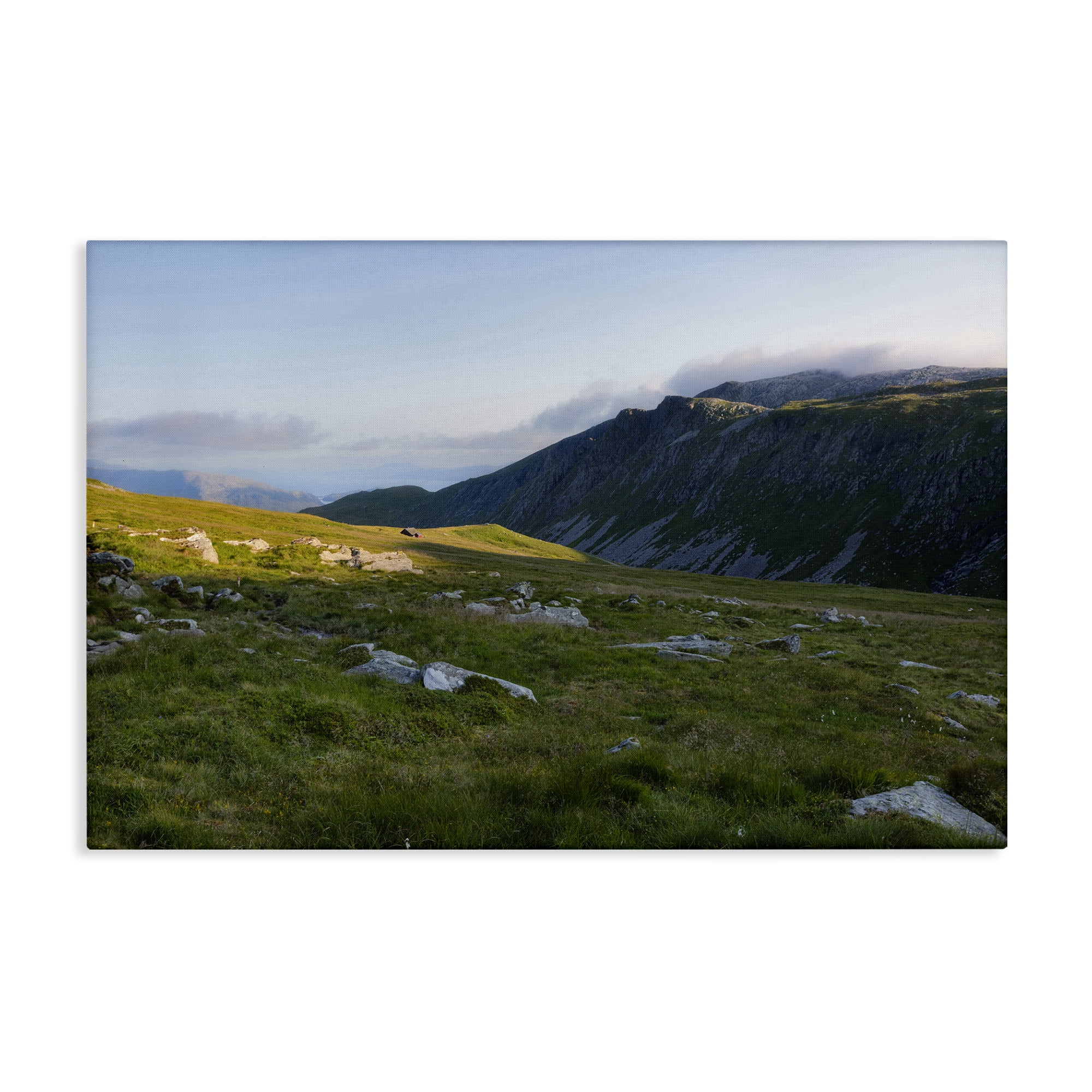 Stupell Industries Lush Rolling Cliffs Landscape & Nature Photography Wrapped Canvas Art Print Wall Art, 24 x 16