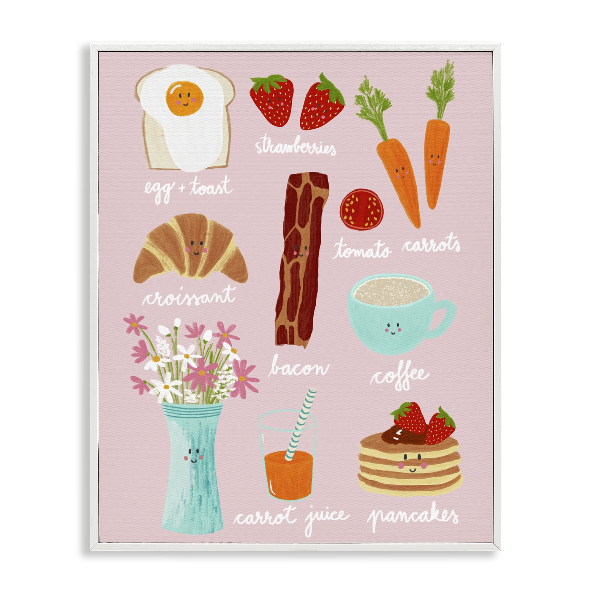 Stupell Industries Lush Summer Breakfast White Framed Giclee Art, design by Metka Hiti