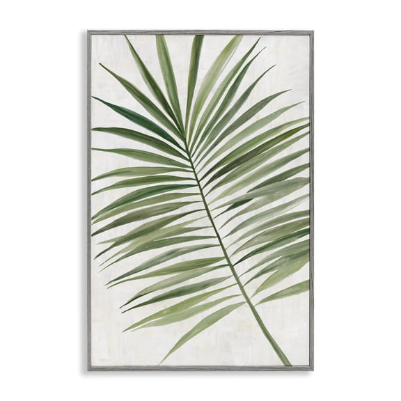 Stupell Industries Lush Tropical Breeze Gray Framed Giclee Art design by Hannah Dawson, 24 x 16