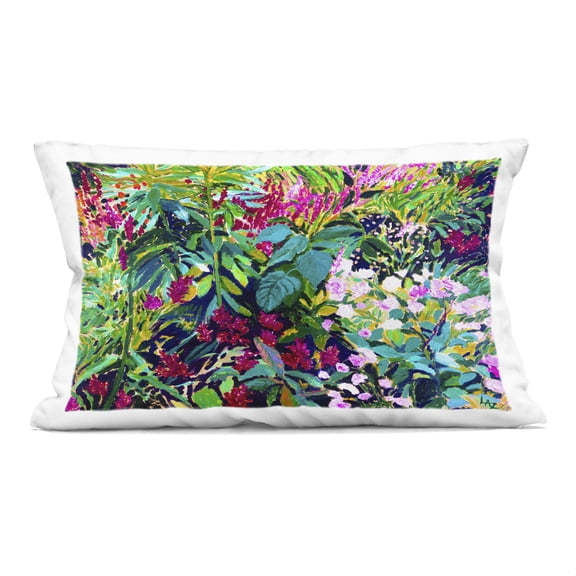 Stupell Industries Lush & Vibrant Tropical Leaves Decorative Printed Throw Pillow, design by Lee Ann Zirbes