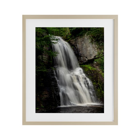 Stupell Industries Lush Waterfall Flow Birch Framed Print Under Glass, design by Jeff Poe Photography