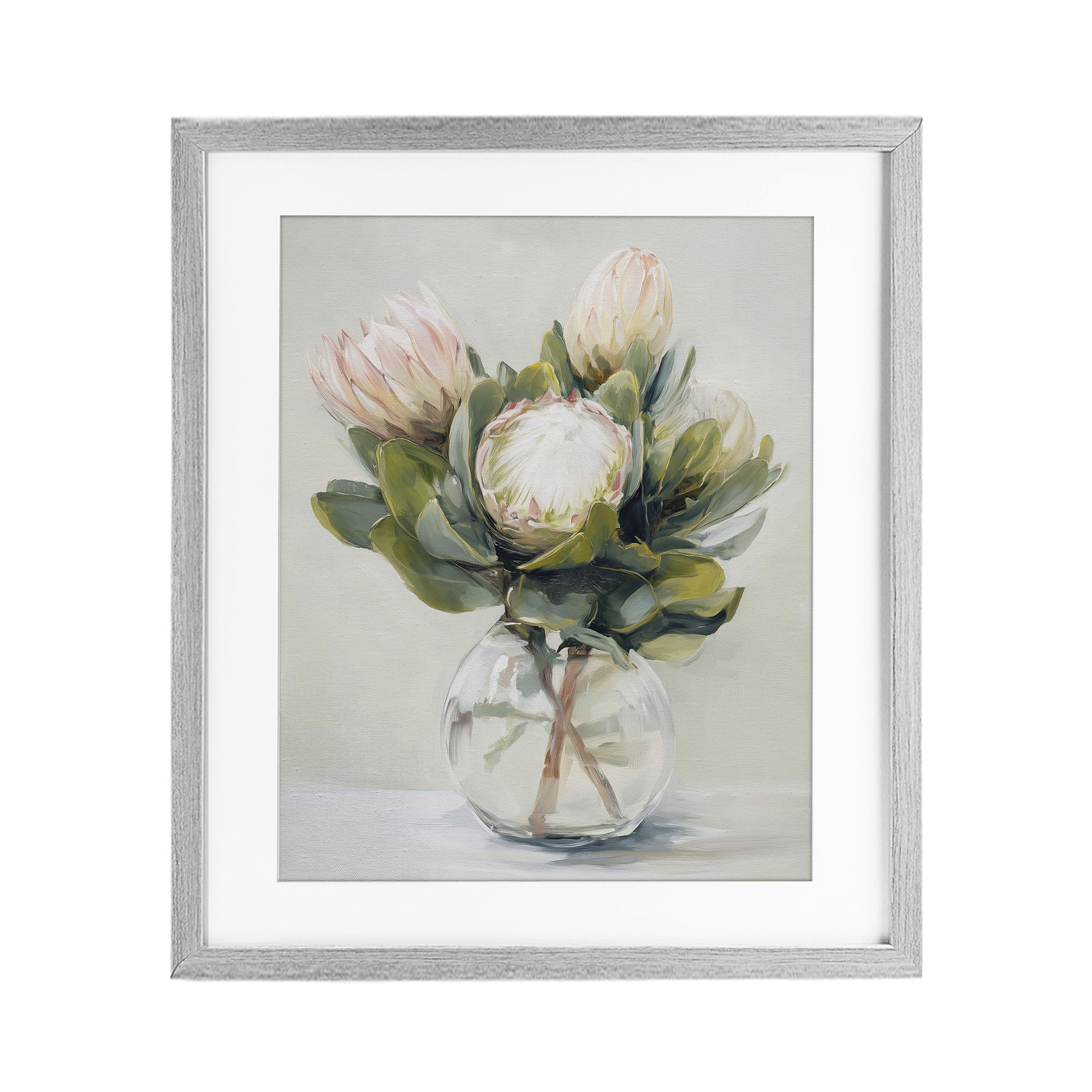 Stupell Industries Lush & Wild Tropics Gray Framed Print Under Glass, design by Svetlana Aleynikova