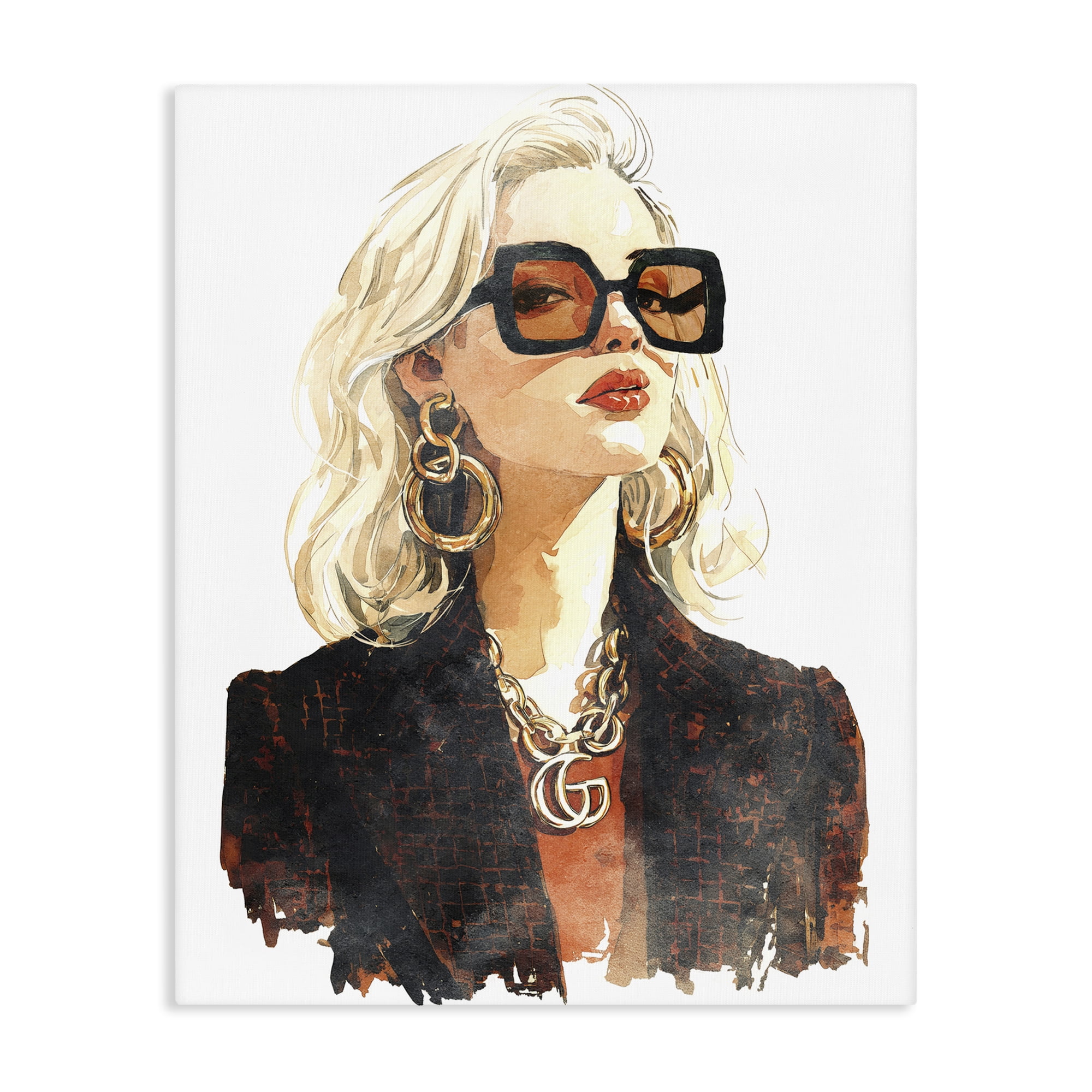 Stupell Industries Luxurious Gilded Gaze Canvas Wall Art, design by Svetlana Aleynikova