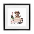 thumbnail image 1 of Stupell Industries Art Deco Luxury Books & Puppy Black Framed Print Under Glass, 13 x 13, by Amanda Greenwood, 1 of 8