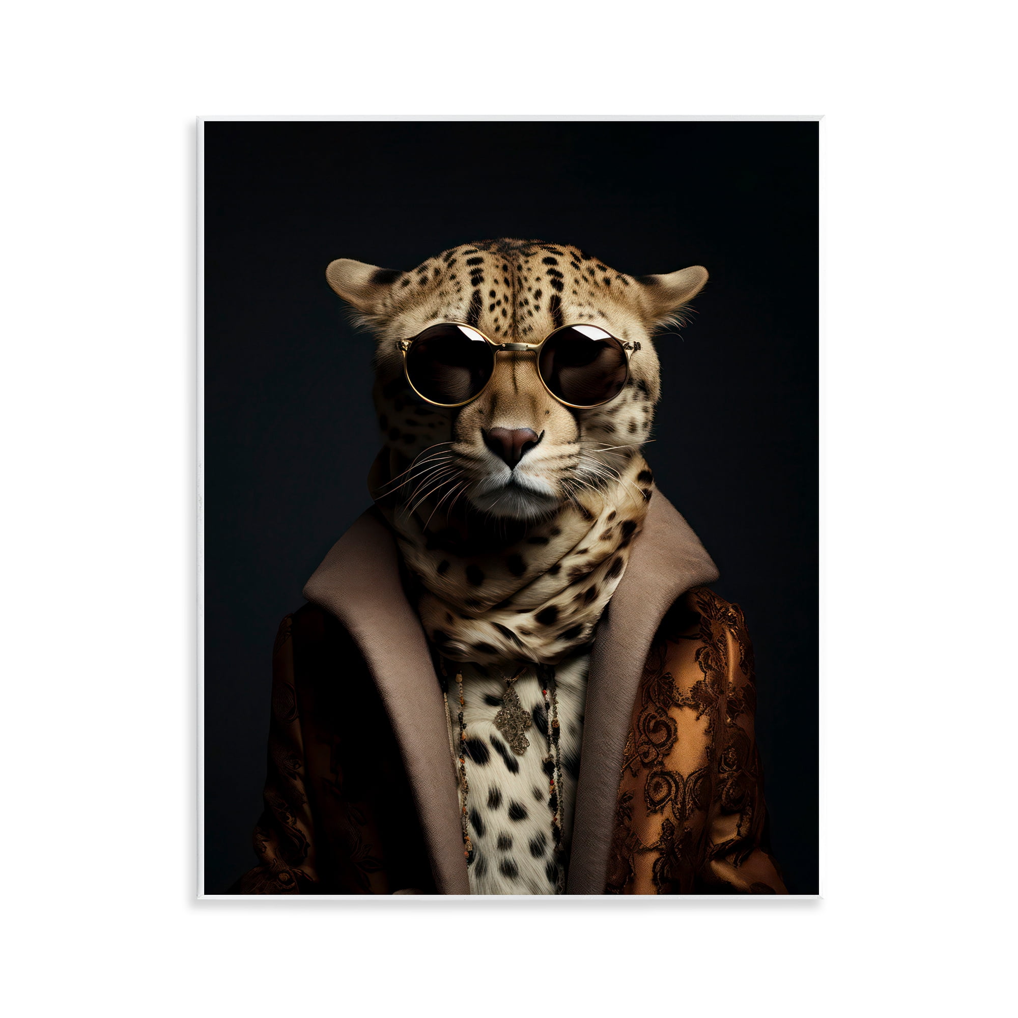 Stupell Industries Luxury Cat Couture Wall Plaque Art, design by Andrea Haase