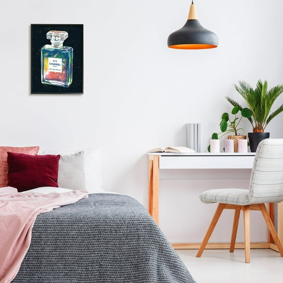 Luxury Cosmo Perfume Bottle Galaxy Studded Night Beauty & Fashion Graphic Art Framed Art Print Wall Art