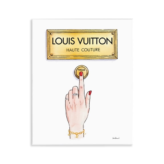 Stupell Industries Luxury Fashion Button Wall Plaque Art design by Amanda Greenwood, 14 x 11