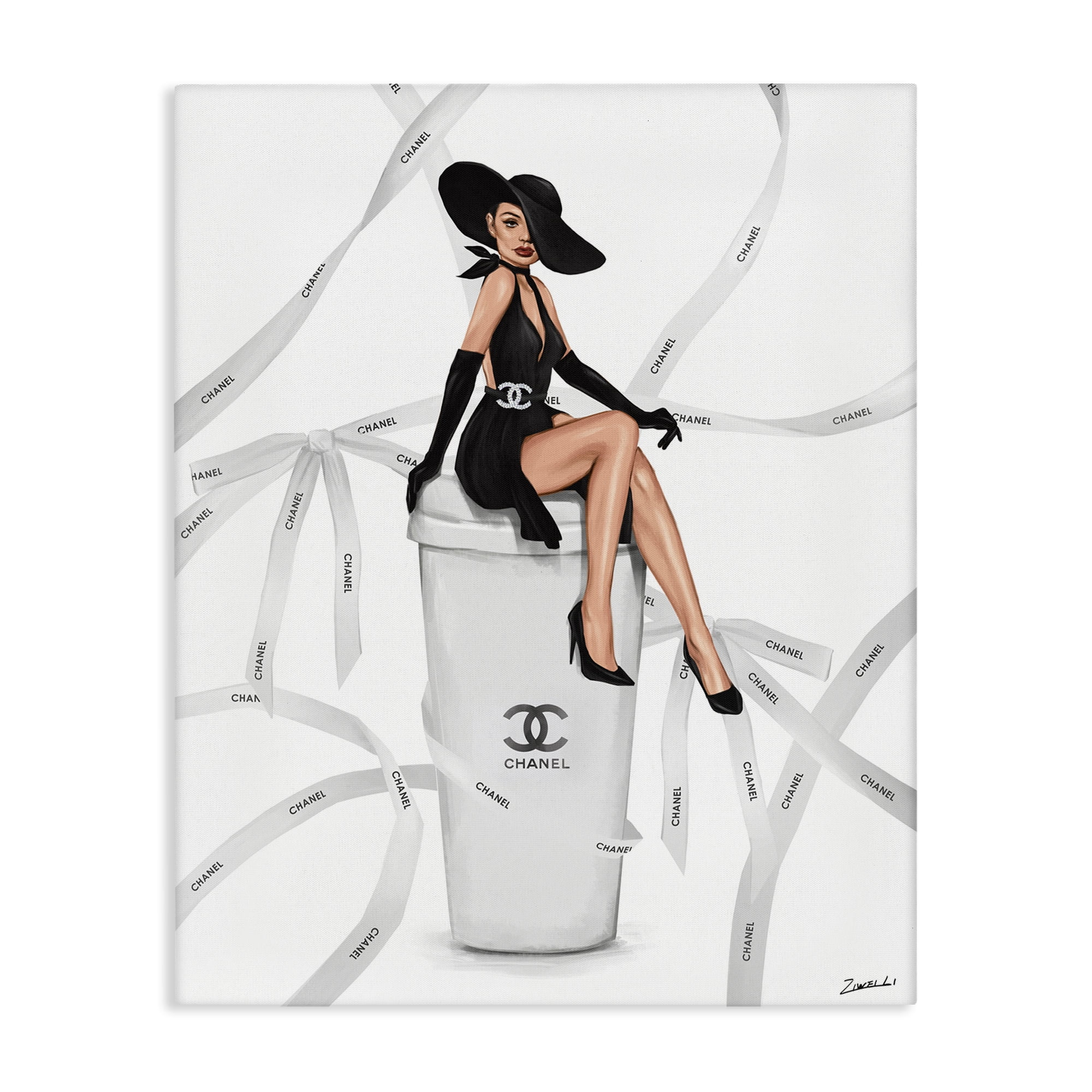 Stupell Industries Luxury Fashion Woman Beauty & Fashion Painting Gallery Wrapped Canvas Art Print Wall Art, 30 x 40