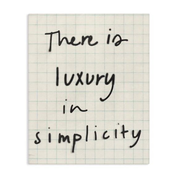 Stupell Industries Luxury In Simplicity Scrawl Canvas Wall Art, design by Victoria Barnes
