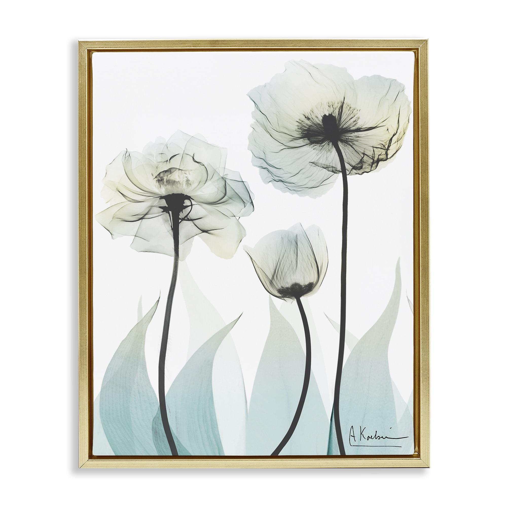 Stupell Industries Luxury Of Creation Gold Framed Floater Canvas Wall Art, design by Albert Koetsier