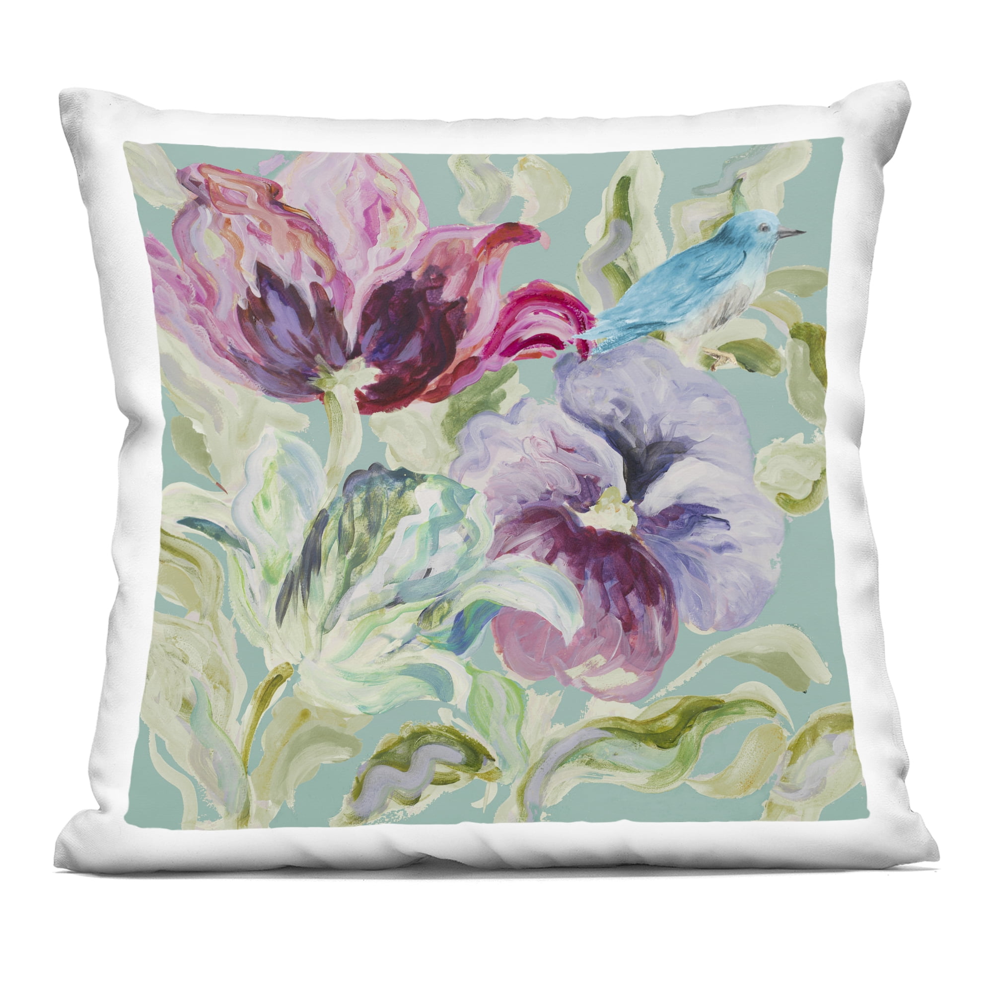 Stupell Industries Lyrical Garden Blooms Decorative Printed Throw Pillow, design by Lanie Loreth