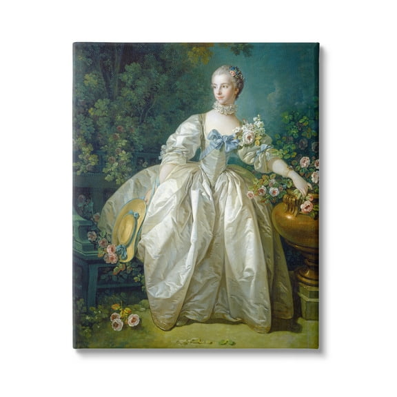 Stupell Industries Madame Bergeret Francois Boucher Classic Painting Painting Gallery Wrapped Canvas Print Wall Art, Design by one1000paintings