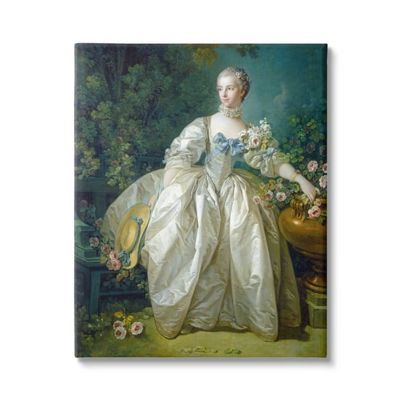 Stupell Industries Madame Bergeret Francois Boucher Classic Painting Painting Gallery Wrapped Canvas Print Wall Art, Design by one1000paintings
