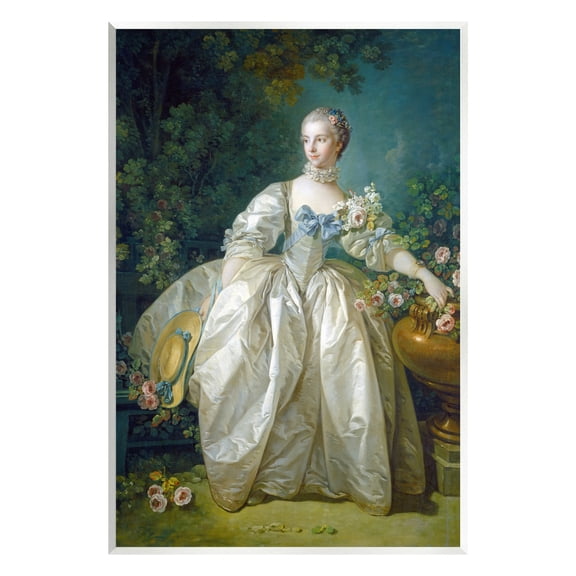 Stupell Industries Madame Bergeret Francois Boucher Classic Painting Painting Unframed Art Print Wall Art, Design by one1000paintings
