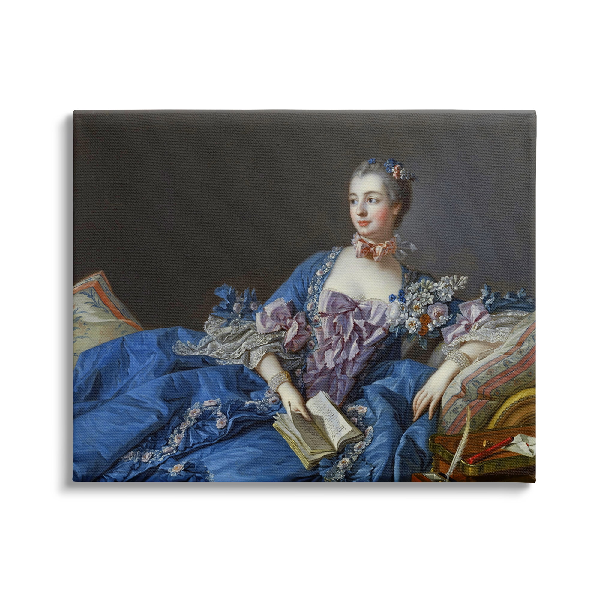 Stupell Industries Madame de Pompadour Fine Art Painting Francois Boucher Painting Gallery Wrapped Canvas Print Wall Art, Design by one1000paintings
