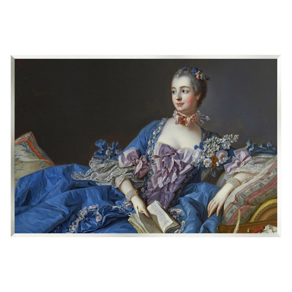 Stupell Industries Madame de Pompadour Fine Art Painting Francois Boucher Painting Unframed Art Print Wall Art, Design by one1000paintings