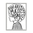 thumbnail image 1 of Stupell Industries Made of Magic Phrase Children's Hair Portrait Inspirational Painting Gray Framed Art Print Wall Art, 16 x 20, 1 of 7