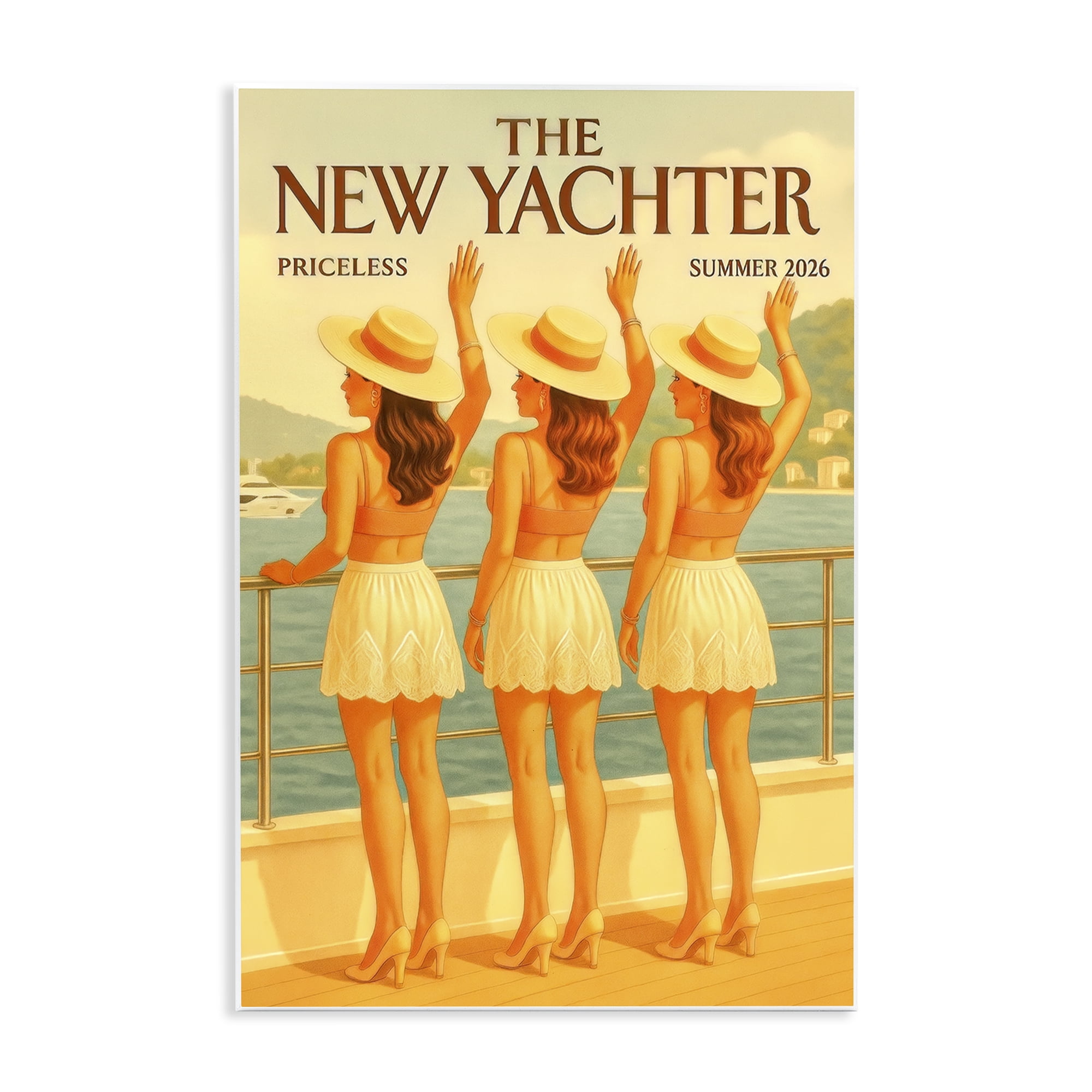 Stupell Industries Magazine Parody Fashion Trio Wall Plaque Art, design by Grotto Studios