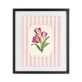 thumbnail image 1 of Stupell Industries French Country Magenta Tulips over Stripes Black Framed Print Under Glass, 13 x 16, by Diane Neukirch, 1 of 8