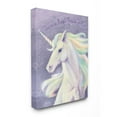thumbnail image 1 of Stupell Industries Magic Inside Of You Inspirational Unicorn Quote Purple Pink Canvas Wall Art Design by Ziwei Li, 30" x 40", 1 of 6