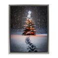 thumbnail image 1 of Stupell Industries Farmhouse Magic Moments Holiday Tree Gray Floating Frame Canvas Art, 25 x 31, by Alina Georgescu, 1 of 8