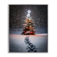 thumbnail image 1 of Stupell Industries Magic Moments Holiday Tree Holiday Photography Gray Framed Art Prints Wall Art, 11 x 14, 1 of 10
