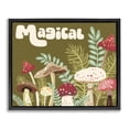 thumbnail image 1 of Stupell Industries Magical Botanical Mushrooms Botanical & Floral Painting Black Floater Framed Art Print Wall Art, 31 x 25, 1 of 10