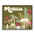 thumbnail image 1 of Stupell Industries Magical Botanical Mushrooms Botanical & Floral Painting Brown Floater Framed Art Print Wall Art, 31 x 25, 1 of 10