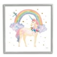 thumbnail image 1 of Stupell Industries Magical Friends Unicorn Fairy Tales & Fantasy Painting Gray Framed Art Print Wall Art, 24 x 24, 1 of 8