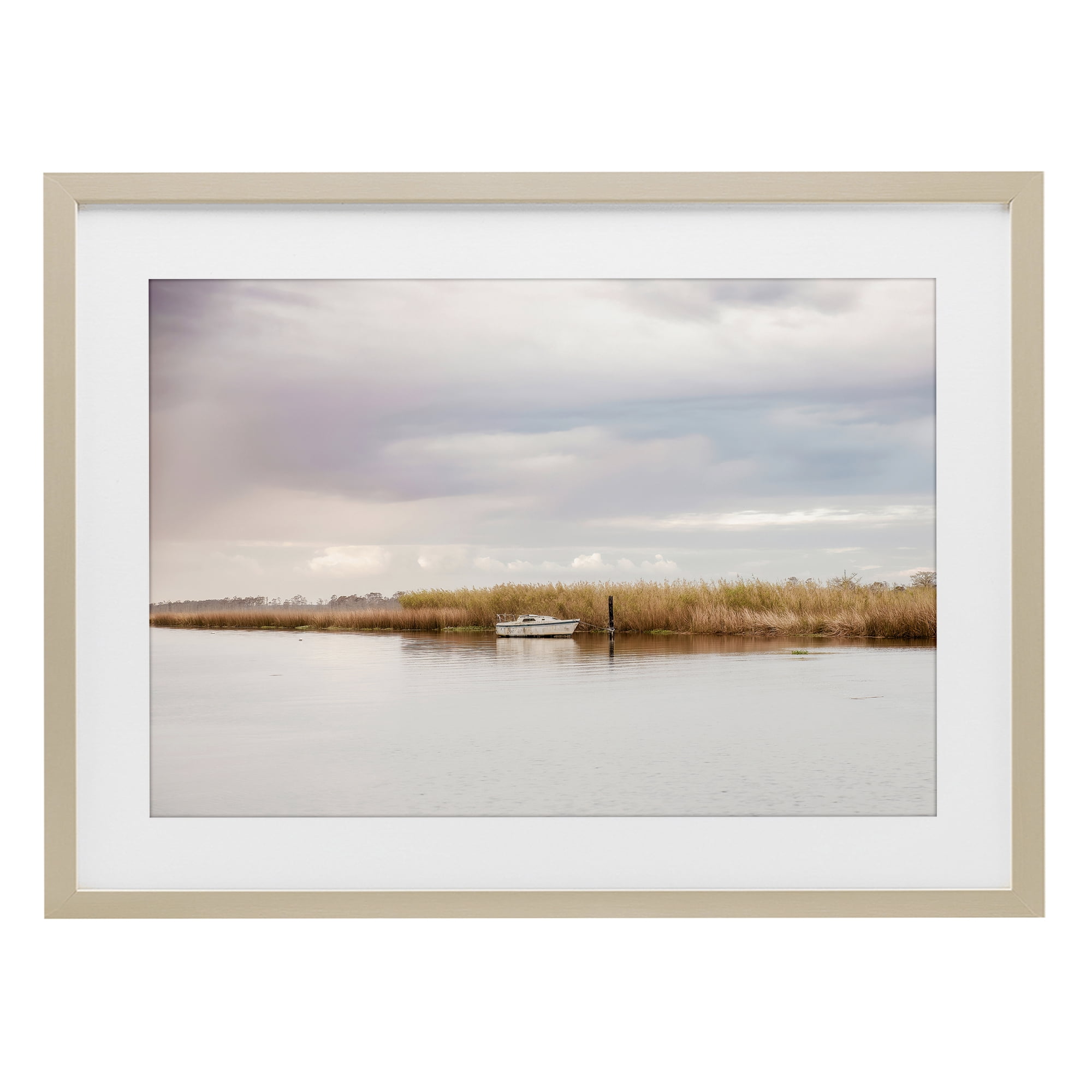 Stupell Industries Magical Mooring Landscape Birch Framed Print Under Glass, design by Christy Berry