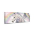 thumbnail image 1 of Stupell Industries Magical Pegasus Beautiful Pink Clouds Soft Rainbow,20 x 48,Designed by Ziwei Li, 1 of 4